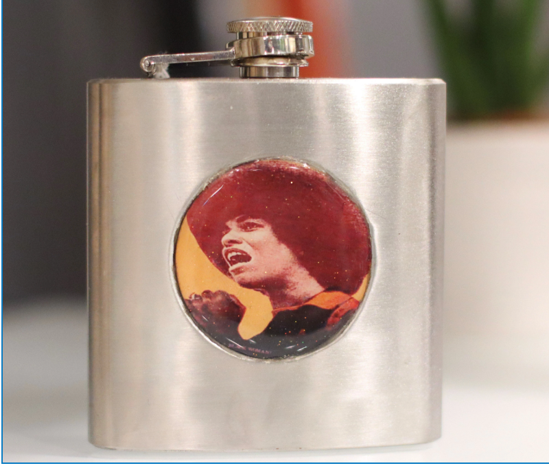 Angela Davis flask fo yo ass, $28